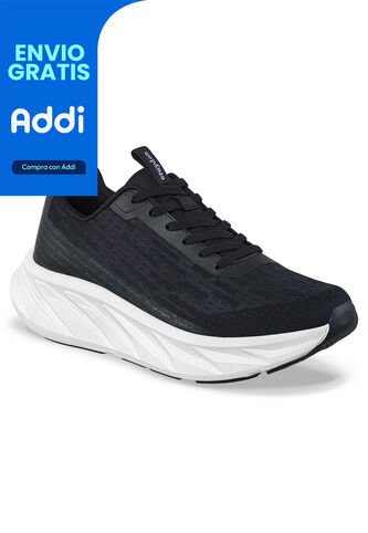 Tenis Running Hebar Negro-Blanco Croydon Para Mujer Croydon