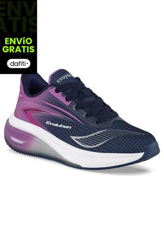Tenis Running Xarnel Azul-Fucsia Para Niña Croydon Croydon