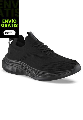 Tenis Para Caminar Sonivo Negro-Negro Croydon Para Hombre Croydon