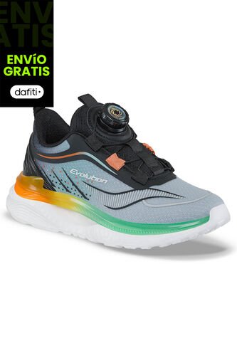 Tenis Running Virdox Verde-Negro Para Niño Croydon Croydon