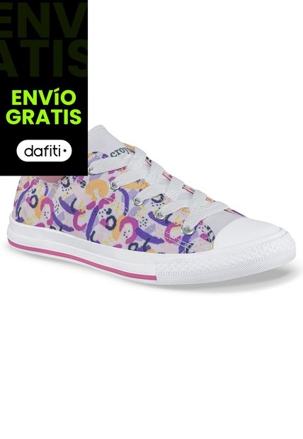 Tenis Casuales Mic Bajo Lila Croydon Para Niña