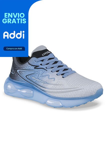 Tenis Running Nurat Azul Croydon Para Mujer
