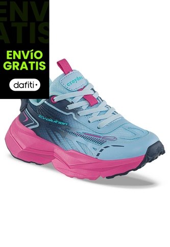 Tenis Running Mupira Azul O-Azul Croydon Para Niña Croydon