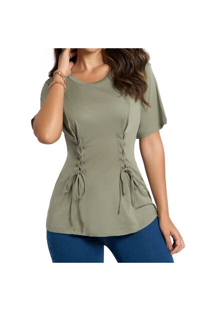 Blusa Claudia Verde Militar Para Mujer Croydon