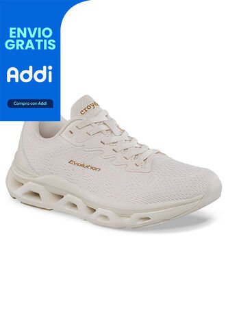 Tenis Running Hazer Beige Croydon Para Mujer Croydon