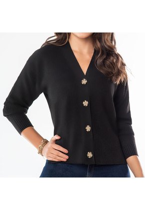 Buzo Olivia Negro Para Mujer Croydon