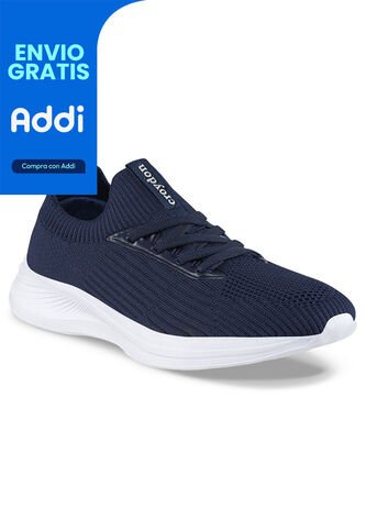 Tenis Para Caminar Floxs Azul Osc Croydon Para Mujer Croydon