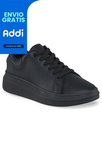 Tenis Urbanos Bera Negro-Negro Croydon Para Mujer Croydon