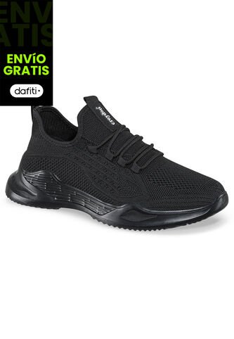Tenis Running Rotz Negro-Negro Para Hombre Croydon Croydon