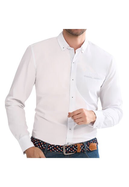 Camisa Angel Blanco Para Hombre Croydon