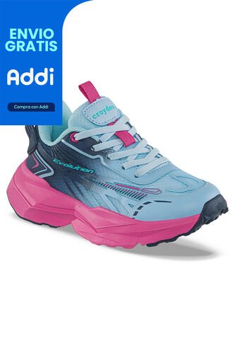 Tenis Running Mupira Azul O-Azul Croydon Para Niña Croydon