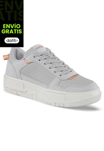 Tenis Urbanos Zik Gris Para Mujer Croydon Croydon