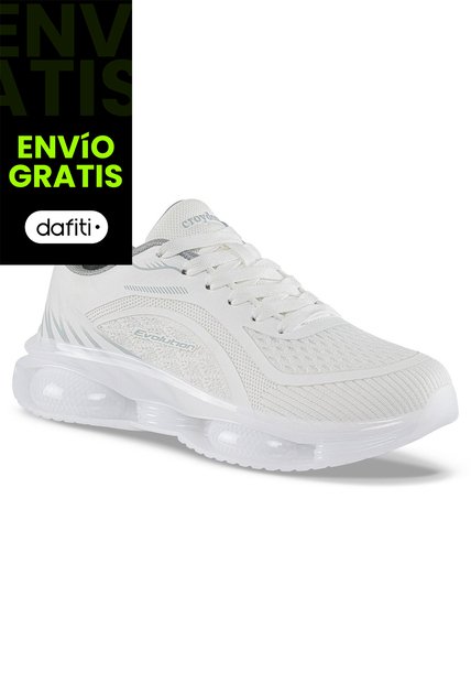 Tenis Running Lumo Blanco-Blanco Croydon Para Mujer