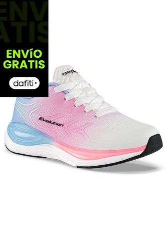 Tenis Running Onder Blanco-Rosa Croydon Para Niña Croydon