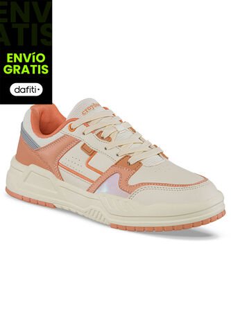 Tenis Urbanos Torx Beige-Coral Para Mujer Croydon Croydon