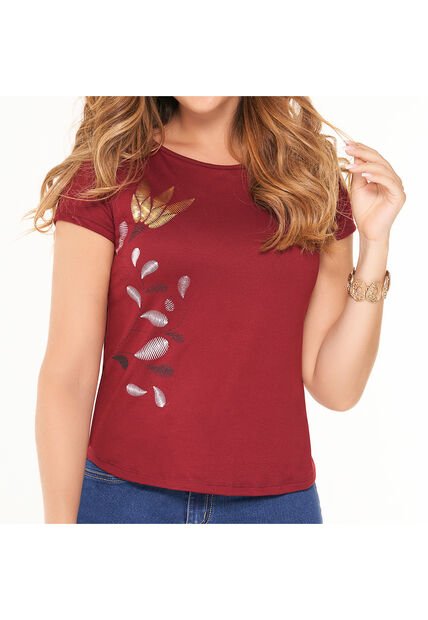 Camiseta Alicia Vino Para Mujer Croydon