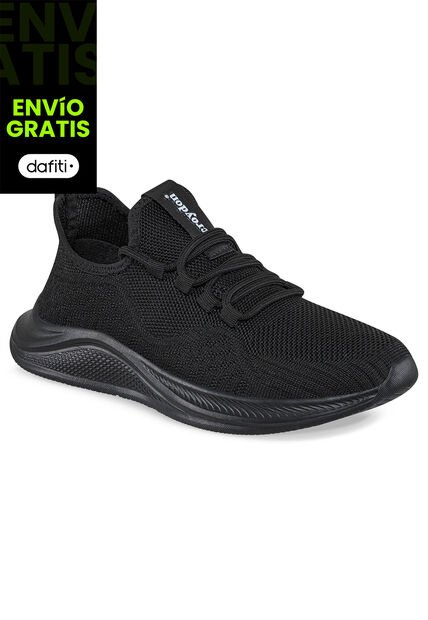 Tenis Running Hetter Negro-Negro Para Mujer Croydon