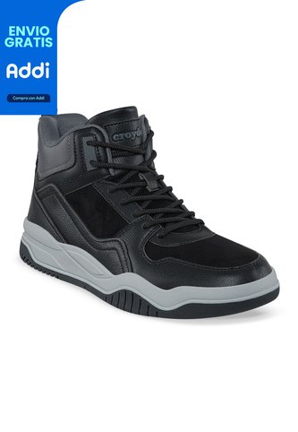 Tenis Urbanos Cabar Negro Croydon Para Hombre Croydon