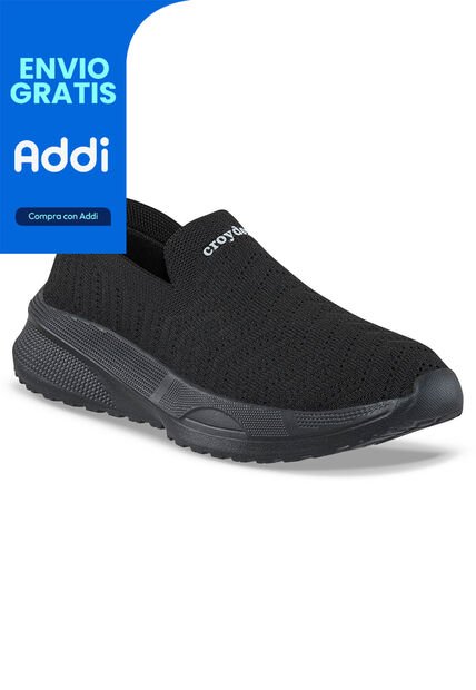 Tenis Para Caminar Slom Negro-Negro Croydon Para Mujer