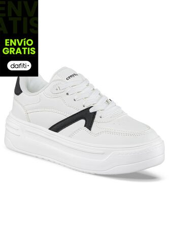 Tenis Urbanos Plitty Blanco-Negro Para Mujer Croydon Croydon