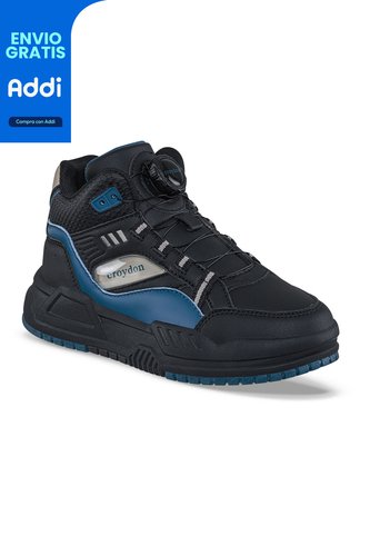 Tenis Urbanos Fomas Negro Croydon Para Niño Croydon