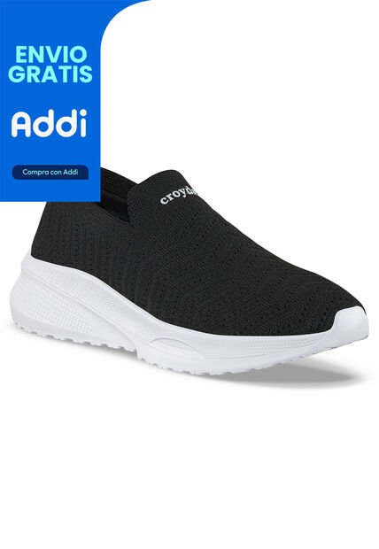 Tenis Para Caminar Slom Negro Croydon Para Mujer