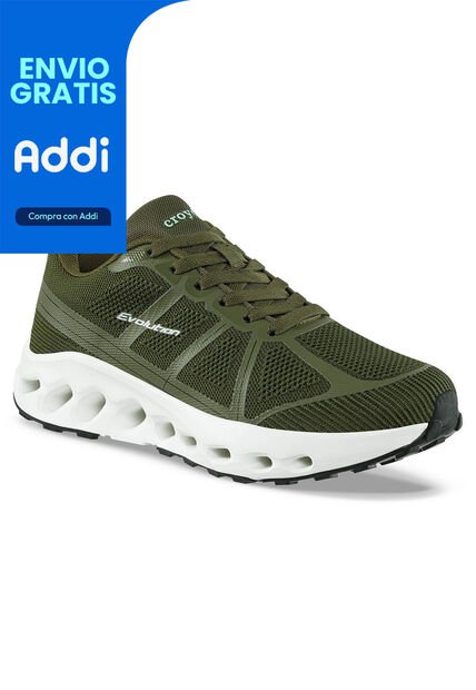 Tenis Running Garyk Verde Osc Croydon Para Hombre