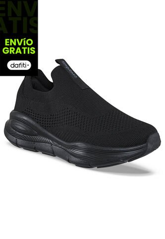 Tenis Para Caminar Xosh Negro-Negro Croydon Para Mujer Croydon