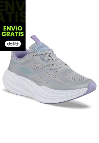 Tenis Running Xudok Gris Croydon Para Mujer Croydon