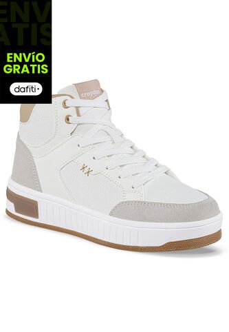 Tenis Urbanos Atrix Blanco-Gris Para Mujer Croydon Croydon