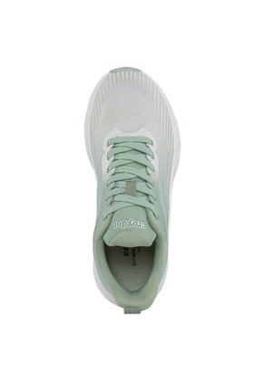 Tenis Running Lafog Blanco-Verde Croydon Para Mujer