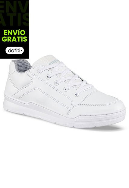 Zapatos Colegio Roblo Jr Blanco Para Hombre Y Mujer Croydon