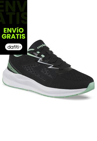 Tenis Running Drig Negro-Verde Croydon Para Mujer Croydon