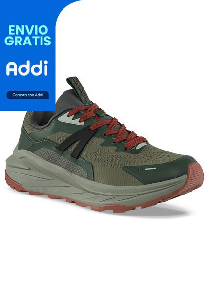Tenis Outdoor Libalo Verde Croydon Para Hombre
