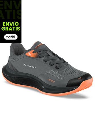 Tenis Running Zikri Gris Para Hombre Croydon Croydon