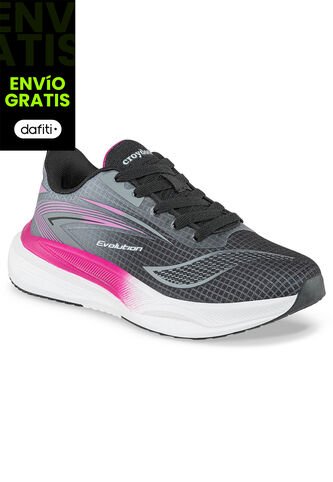 Tenis Running Xirte Negro Para Mujer Croydon Croydon
