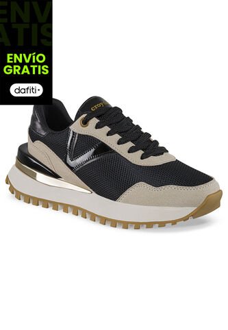 Tenis Urbanos Fiorela Negro Croydon Para Mujer Croydon