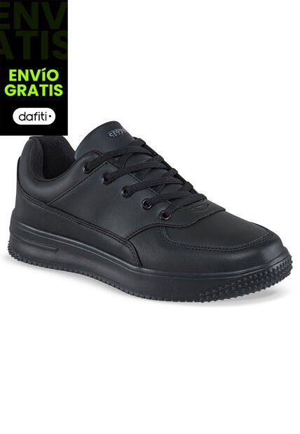 Tenis Colegio Shopir Pro C Negro-Gris Para Niño Y Niña Croydon