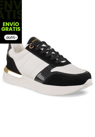 Tenis Urbanos Nuray Negro-Blanco Croydon Para Mujer Croydon