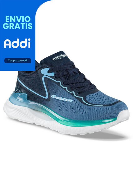 Tenis Running Gemel Azul Croydon Para Niño