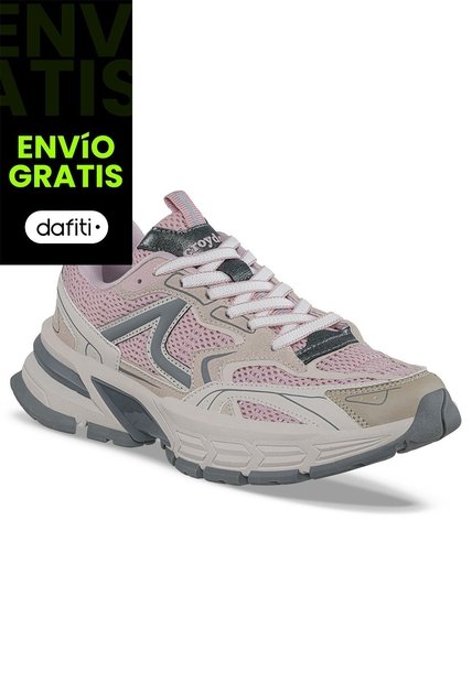 Tenis Urbanos Guxet Rosa-Gris Croydon Para Mujer