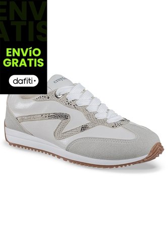 Tenis Urbanos Quimbaya Blanco-Gris Croydon Para Mujer Croydon