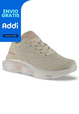 Tenis Running Ulorix Beige Croydon Para Niña Croydon
