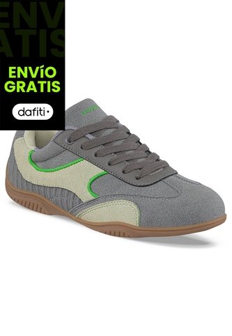 Tenis Casuales Zebar Gris Croydon Para Mujer Croydon