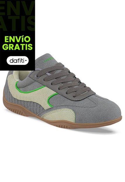 Tenis Casuales Zebar Gris Croydon Para Mujer