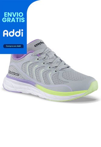 Tenis Running Qorife Gris Croydon Para Niña Croydon