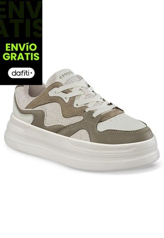 Tenis Casuales Bizof Beige Croydon Para Mujer Croydon