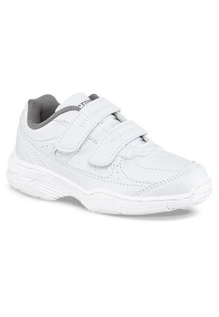 Tenis Colegial 11 New Blanco Para Niño Y Niña Croydon