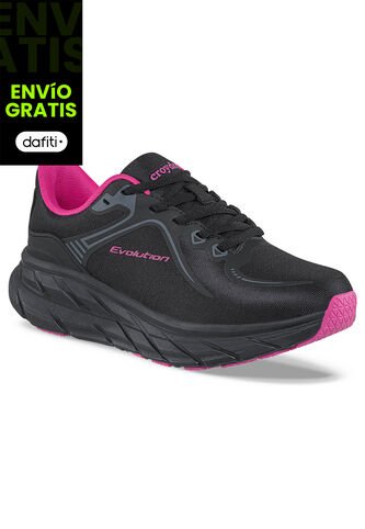 Tenis Running Lukup Negro-Negro Para Mujer Croydon Croydon
