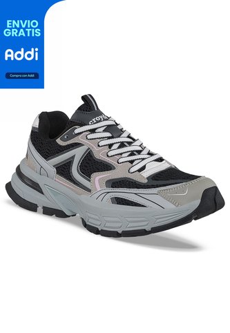 Tenis Urbanos Guxet Negro-Beige Croydon Para Mujer Croydon